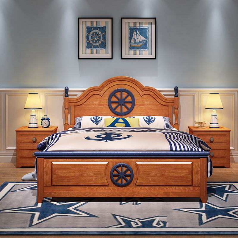 Children Bed Linen Bed Girls Princess Bed Boys Children's House Furniture Combination Suit Solid Wood Bed Boy Bed