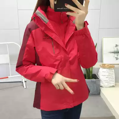 2020 autumn and winter outdoor stormtroopers men's and women's mountaineering clothing windproof and rainproof jacket couples detachable liner cold clothes