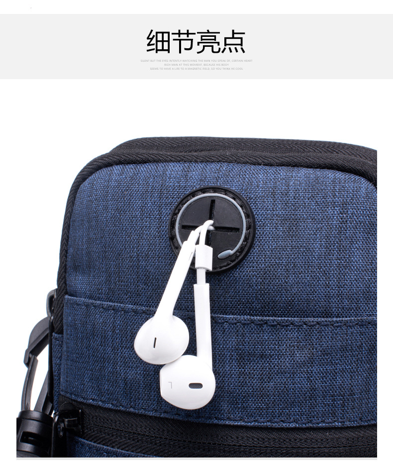 Túi đeo chéo nhỏ mini có khóa kéo dọc đôi đặt 5,5 6 inch Túi đựng điện thoại di động Apple treo dây thắt lưng nam đeo thắt lưng nam - Túi điện thoại túi xách nữ gucci