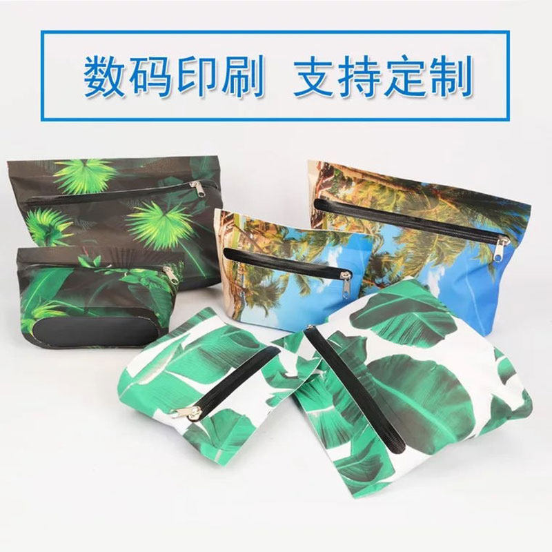 Digital washing bag with multi-function zipper handbag waterproof makeup package for men and women