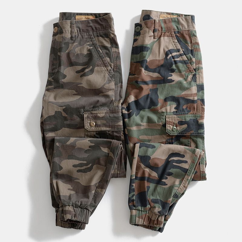 Camouflage Cargo Pants for Men, Spring and Summer, American Style Trendy Brand, Loose Fit, Jogger Style, Paratrooper Outdoor Hiking, Pure Cotton Casual Long Pants Camouflage Cargo Pants for Men, Spring and Summer, American Style Trendy Brand, Loose Fit, Jogger Style, Paratrooper Outdoor Hiking, Pure Cotton Casual Long Pants
