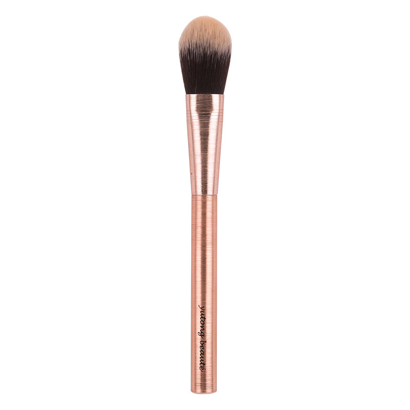 Rose gold Series 05 flat head blush brushed soft fiber wool whole brush all aluminum rain and color makeup