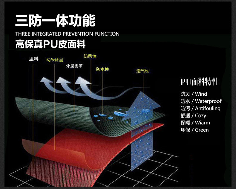 Pantalon cuir homme droit pour hiver - Ref 1478651 Image 16