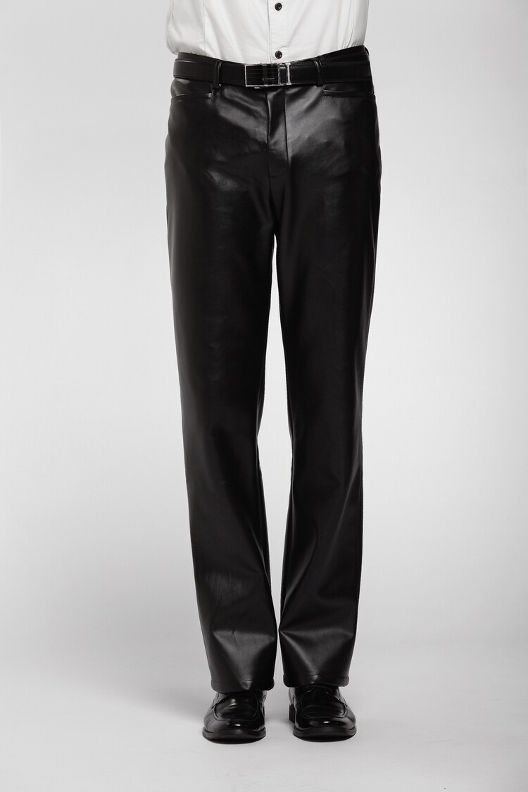 Pantalon cuir homme droit pour hiver - Ref 1478651 Image 22