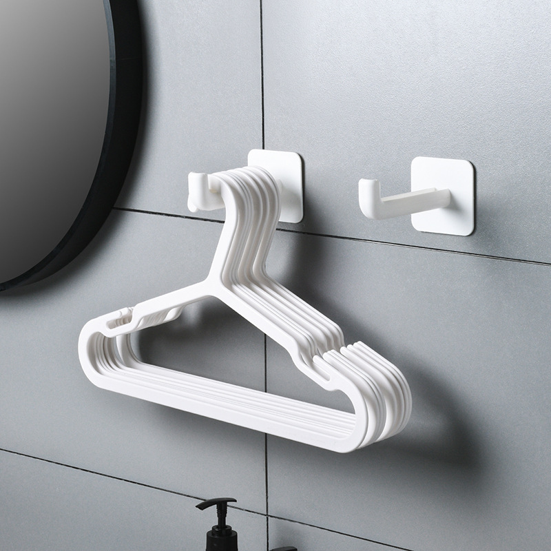 Hole-free hanger storage rack wall-mounted seamless paste finishing hook wall-mounted hanger multi-functional storage device