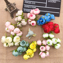 The latest diy handmade material simulation flower small Tea Bud mini silk flower wreath material shy fruit