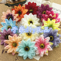 diy head Flower Palace color flower head flower Morandi tone Tea Rose line Bauhinia flower