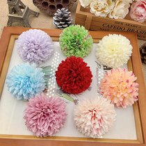 Korean style Mori flower DIY headdress material wedding floral headdress material fake flower head round chrysanthemum dandelion ball chrysanthemum