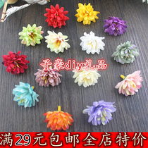 Simulation flower head small ball chrysanthemum Carnation silk flower fake flower small flower head diy bead curtain Garland decoration flower