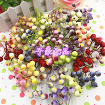 DIY simulation material flower arrangement matching material photography props window decoration high simulation small Berry wild fruit blueberry fruit