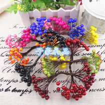DIY wreath material ZaKKa red fruit Berry Forest female 8mm handful about 50 iron wire foam fruit B model