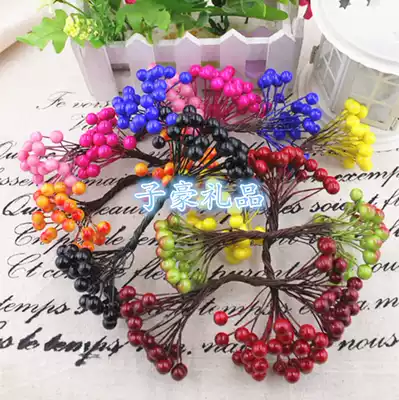 DIY garland material ZaKKa red fruit berry forest female 8mm a handful of about 50 iron wire foam fruit type B