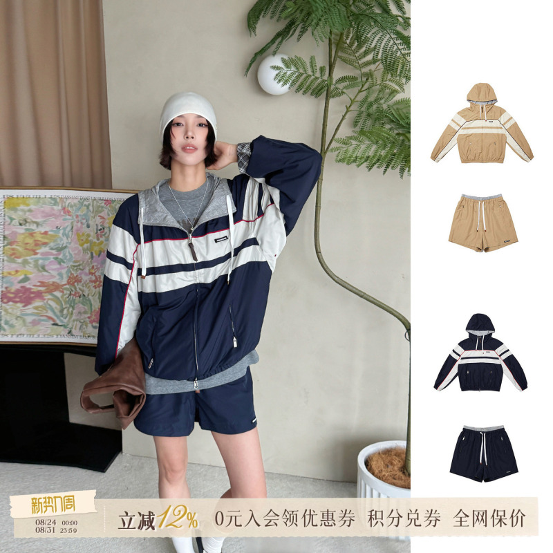 [50% off in Stock] Chrisoubydan Designer Brand Reversible Sweatshirt Jacket/Shorts Set