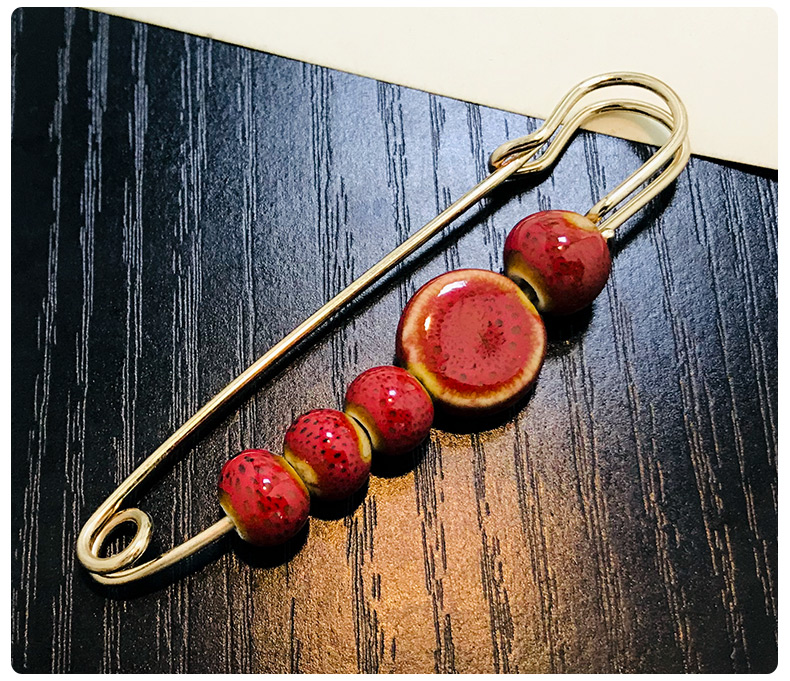 Thời trang Hàn Quốc hoang dã sáng tạo chống ánh sáng pin retro trâm nữ bầu không khí sang trọng dễ thương lắp ráp trang sức nút cài áo