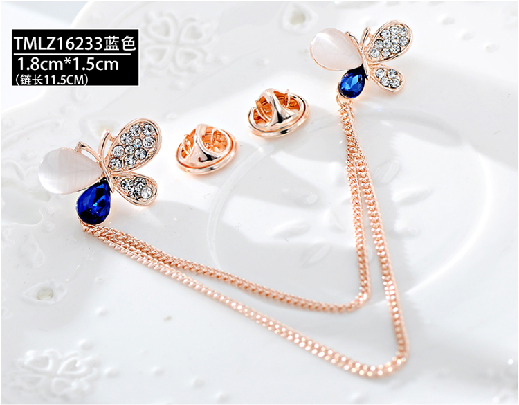 Trâm chuỗi thời trang hoang dã pin trâm cài phụ kiện cố định quần áo Hàn Quốc trang trí áo sơ mi cổ áo pin khóa hoa cài áo