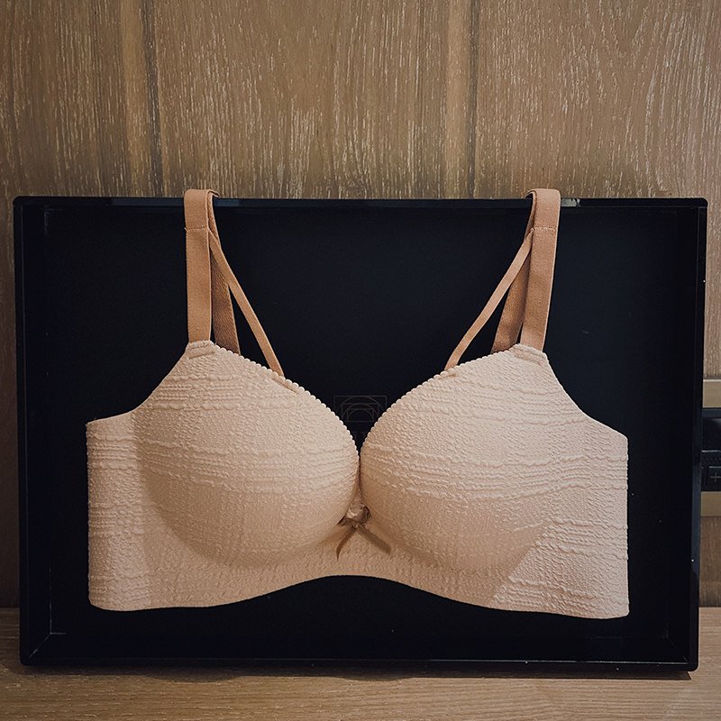 No-scratches underwear women small breasts plethora with bra no steel ring bra anti-sagging adjustment type bra