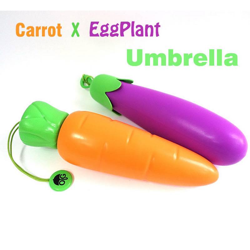 Creative Cartoon Banana Sunny Umbrellas Carrapa Capsicum Capsicum with Umbrella Eggplant Sends Girl Friend A Girl's Day Gift