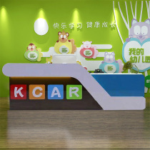 Baking Lacquer Early Education Center Bar Desk Kindergarten Front Desk Training Institution Cashier Desk Car Styling Mother & Baby Shop Reception
