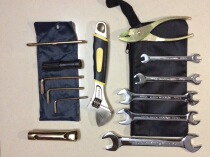 Electric Moto with car Repair kit suit 5 chrome plated opening wrench Adjustable Wrench 12 2 Special Price