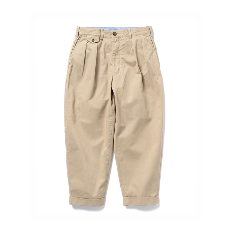 Staph Loose Fit Tapered Double-Pleated Casual Pants Versatile Cropped Pants Yu Wenle