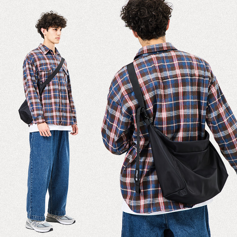 Japanese slope bag male single shoulder package large capacity bag bag bag for leisure commuter bag male bag