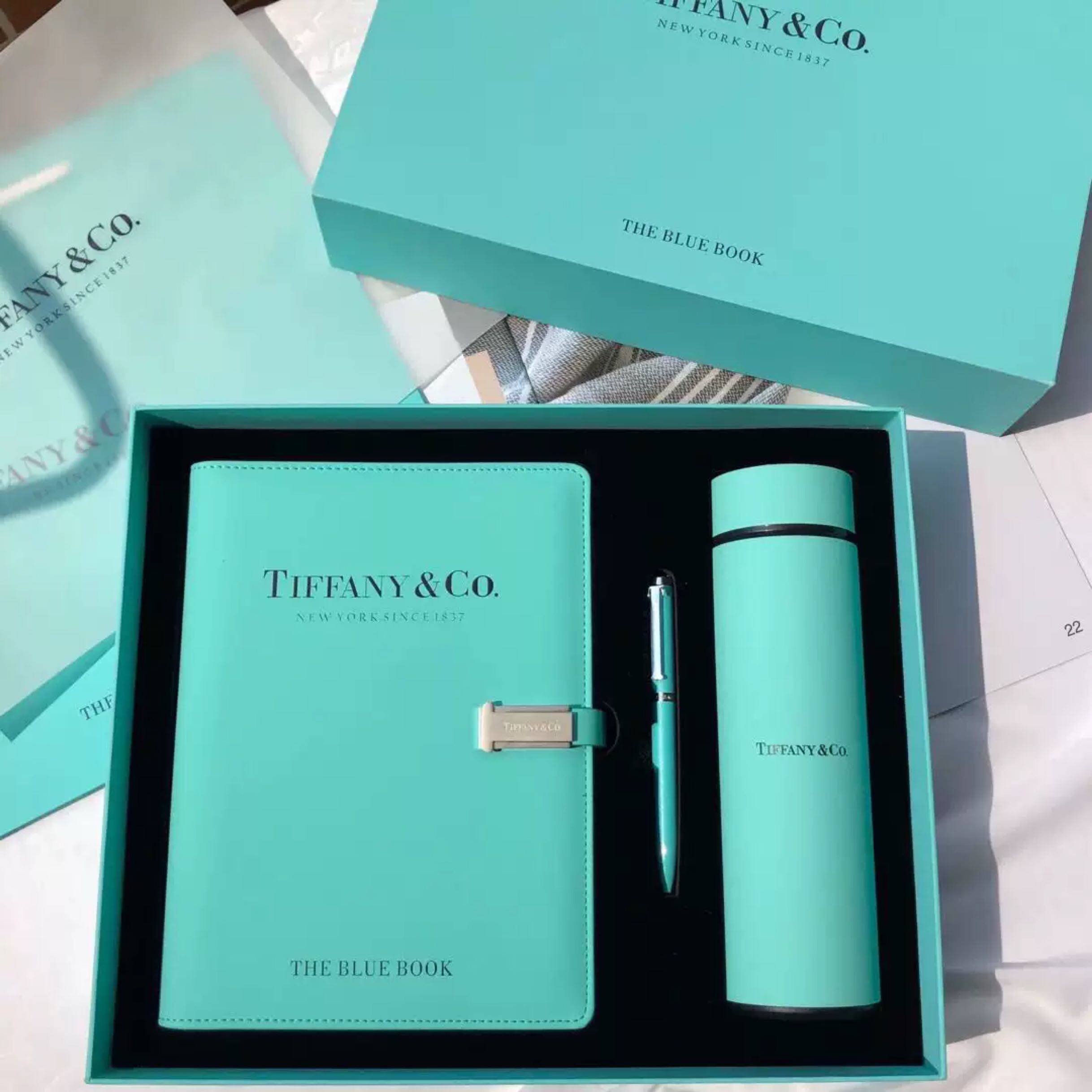 Home New Product Series The blue book Tiffany Blue Limited Rechargeable Notebook Gift Set