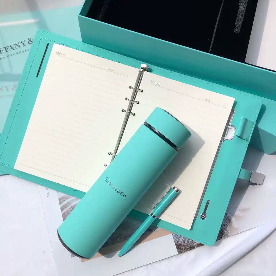 Home New Product Series The blue book Tiffany Blue Limited Rechargeable Notebook Gift Set