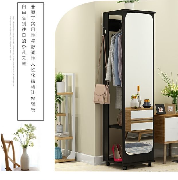 Gương rộng toàn thân gương đơn giản thay đồ gương tủ quần áo lưu trữ gương lập thể phòng ngủ phòng khách thay đồ gương quần áo phù hợp gương - Gương gương trong phòng ngủ