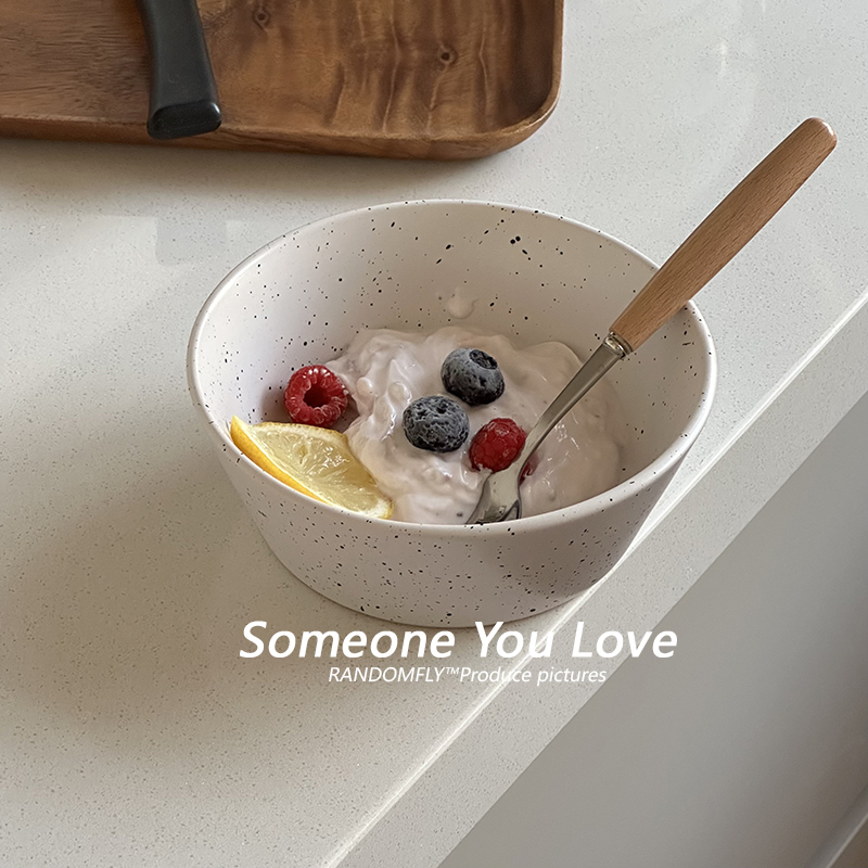 ins Wind-Splashed Ink Salad Bowl Vintage Yogurt Bowl Household Fruit Salad Bowl Cereal Breakfast Dessert Bowl Noodle Bowl ins Wind-Splashed Ink Salad Bowl Vintage Yogurt Bowl Household Fruit Salad Bowl Cereal Breakfast Dessert Bowl Noodle Bowl