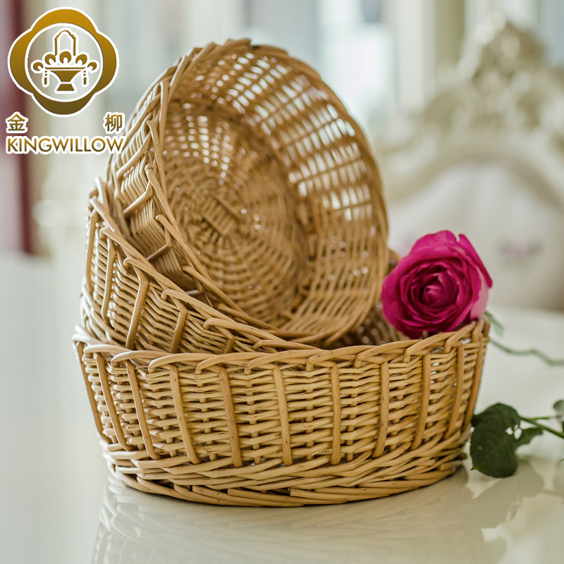 Golden Liu Tea Several Fruit Disk Weaving Disc Snacks Disc Willow Co., Ltd. Handmade peanut plate dining board