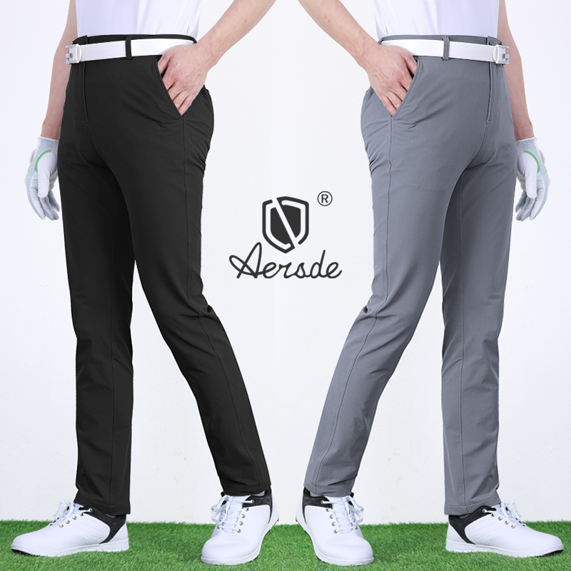 GOLF trousers men's pants slim stretch quick-drying men's pants Spring and Autumn wear GOLF pants men's clothing Korean version of summer