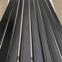 Solid wood skirting line Baking paint Pure black open paint Flat antique Nordic style foot line corner line 81012