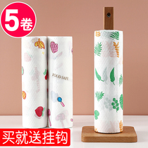 Disposable lazy rag wet and dry double use thick dish towel housework cleaning kitchen paper towel water absorption and oil absorption