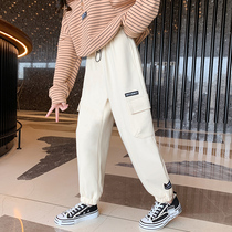 Girls pants spring and autumn 2021 new children autumn clothes foreign style loose trousers