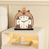 2025 New Capybara Desk Clock Living Room Clock Creative Clock Desktop Clock Home Light Luxury High-End Clock