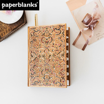 paperblanks inlaid gold figure gold inlay notebook stationery horizontal line Handbook Diary A6 notepad B5