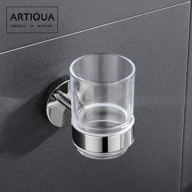 German ARTIQUA 304 stainless steel glossy toothbrush cup holder mouthwash cup bathroom hardware pendant
