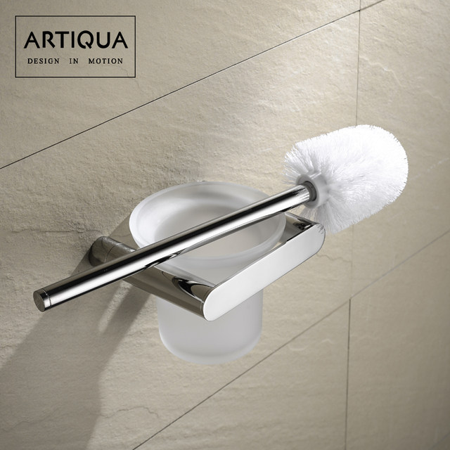 Artiqua Toilet Brush Toilet Cup 304 Stainless Steel Toilet Brush Holder Bright Toilet Cup Holder Bathroom Pendant