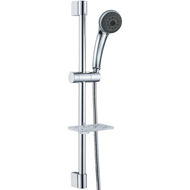 Artiqua Stainless Steel Shower Lift Rod Adjustable Bracket Lift Stand 8-Function Shower Head Set