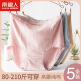 Нижнее белье для матери, хлопковые антибактериальные штаны, летние трусы, для среднего возраста, высокая талия, большой размер, свободный крой