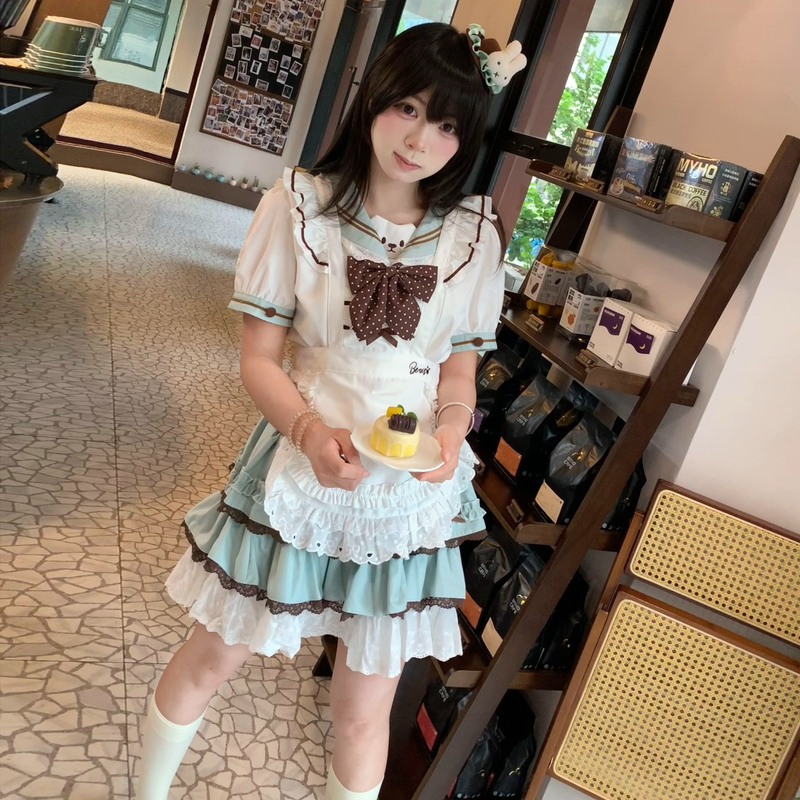 Kongli Mouse Maru [Little Bear Biscuit] Original Jk Cake Skirt Uniform Sailor Suit Light Lolita Short Skirt Cute Style Outfit
