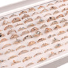 100 boxes of female rings student gold ins personalized fashion ring college style jewelry gift stationery store stall