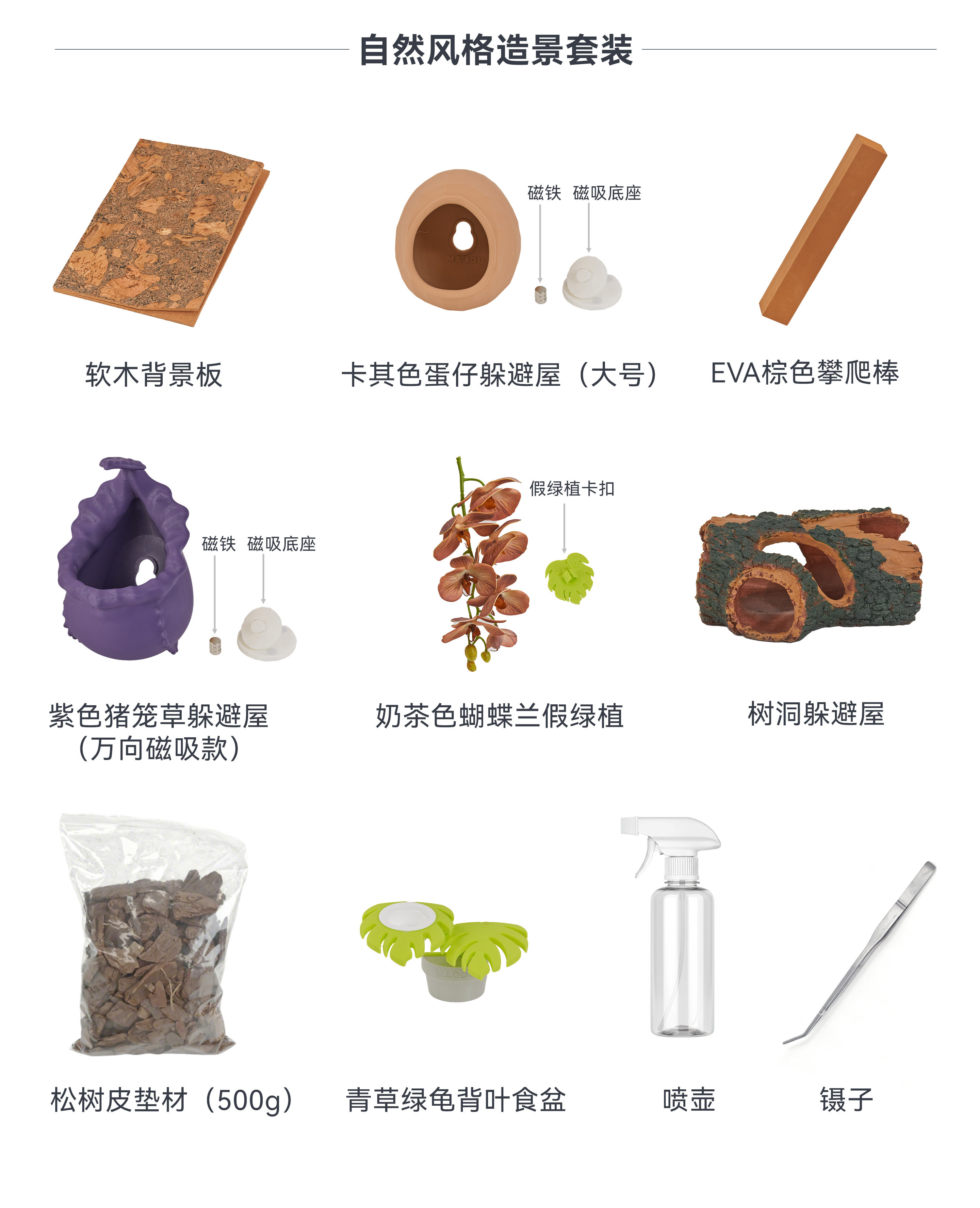 达芬奇黑洞 太阳pro睫角守宫饲养箱套装盖勾亚爬宠饲养盒造景缸 detail 10
