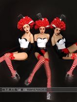 Nightclub Bar Dj Female Singer and American Tune Hat Atmosphere Gogo For A Show Guest Party Act Out