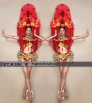 New Nightclub Bar Dj Female Singers Dance Guest Performance Gogo China Wind Headwear Atmosphere Play Out