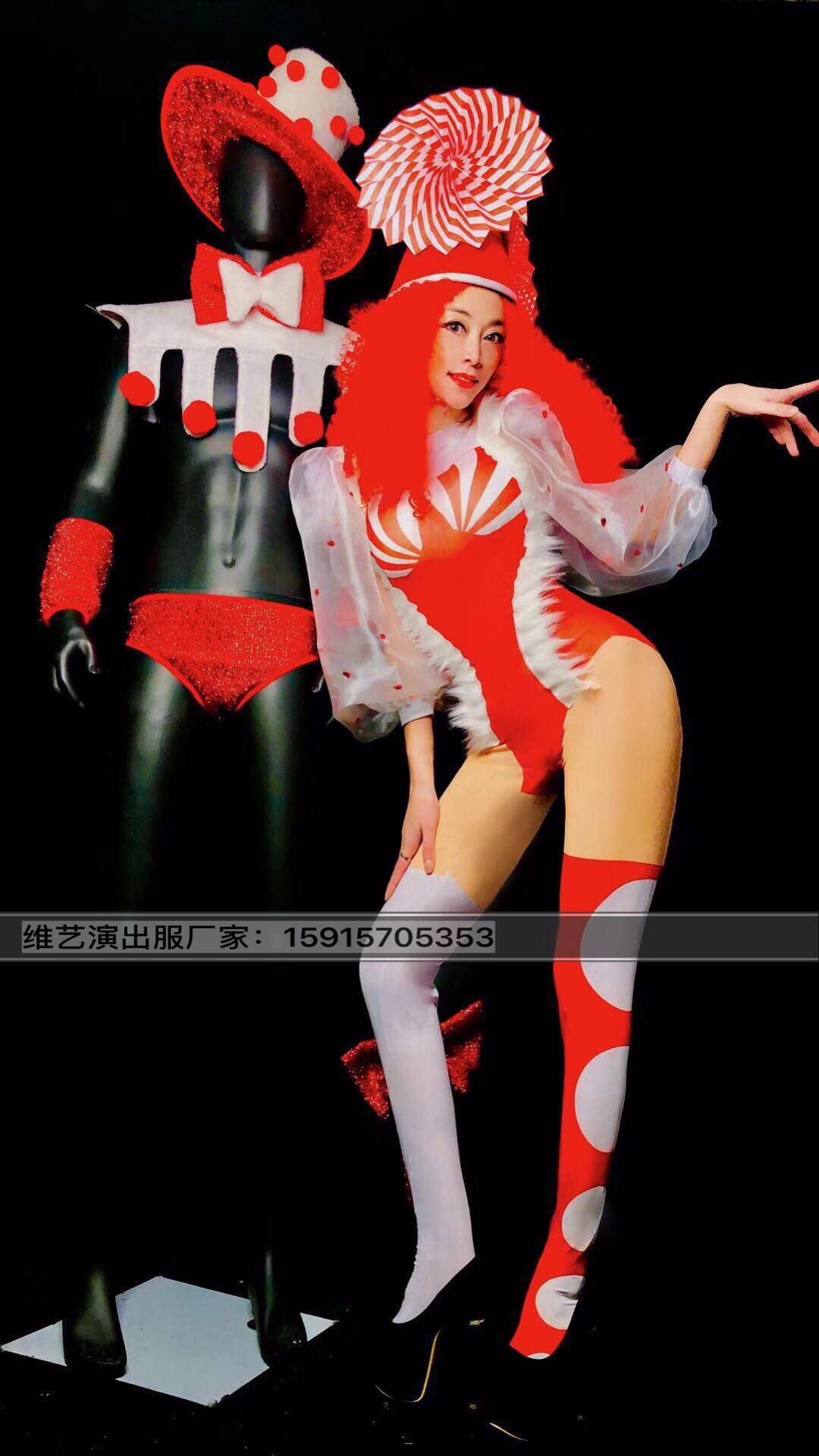 Nightclub bar Christmas new sexy men and women models cute show bar nightclub GOGO dance costumes