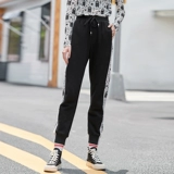 Черные модные штаны для отдыха, приталенный комбинезон, осенние, коллекция 2021