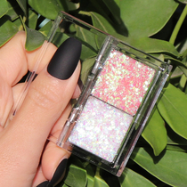 Gel sequin eyeshadow glitter liquid pearlescent shiny crystal waterproof non-dizzying eyeshadow plate ins Super fire female Super Flash