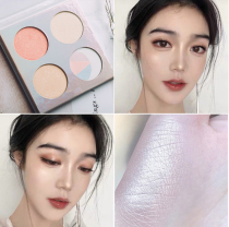 Immortal marble highlight blush repair plate integrated disc nasal shadow shaking sound Net red pearl powder cake brightening glitter thin