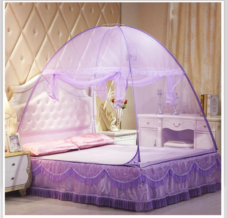 Được xa lánh để lắp đặt lưới chống muỗi yurt sinh viên nhà đôi đơn ký túc xá 1.2 / 1.5 / 1.8m giường gạo - Lưới chống muỗi màn ngủ tự bung cao cấp